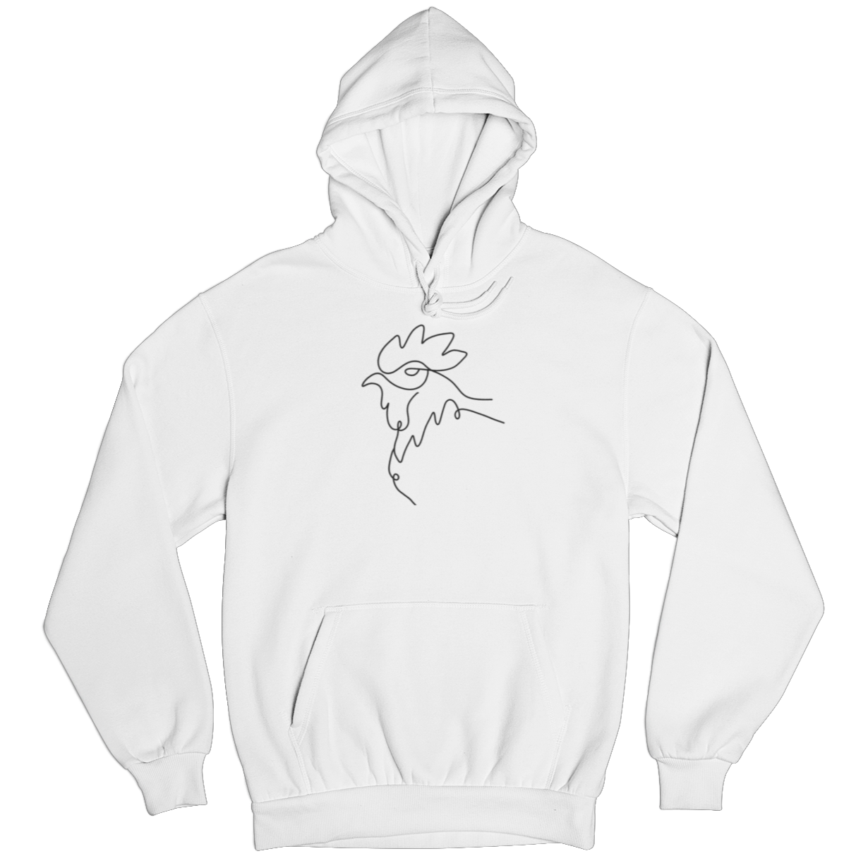 Line Art Huhn  - Unisex Hoodie