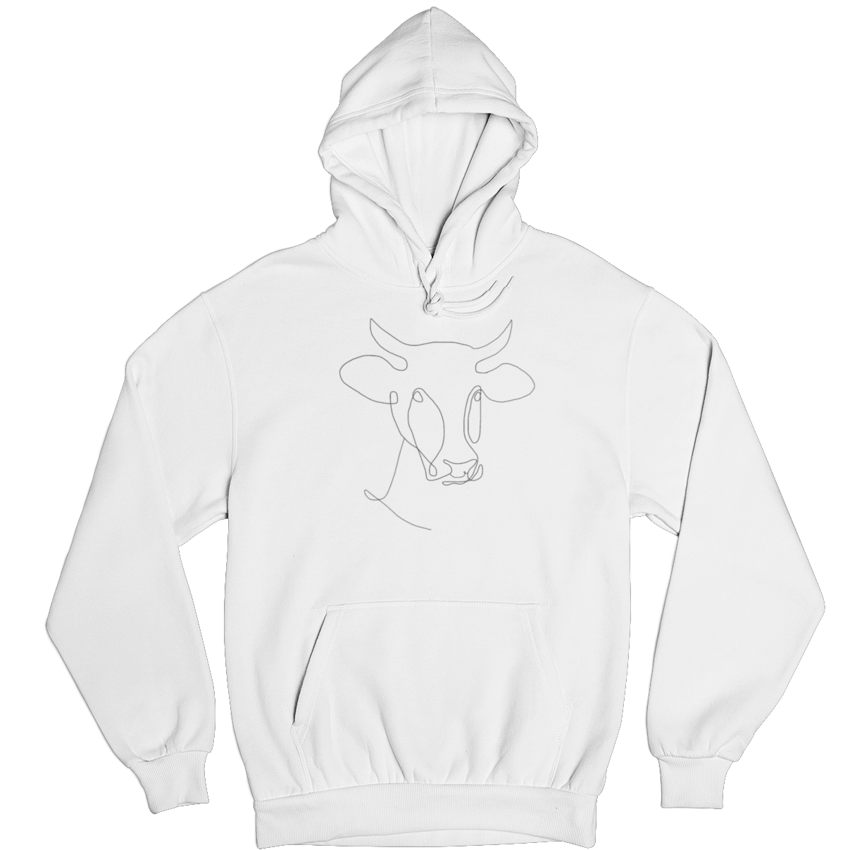 Kuh Line Art  - Unisex Hoodie