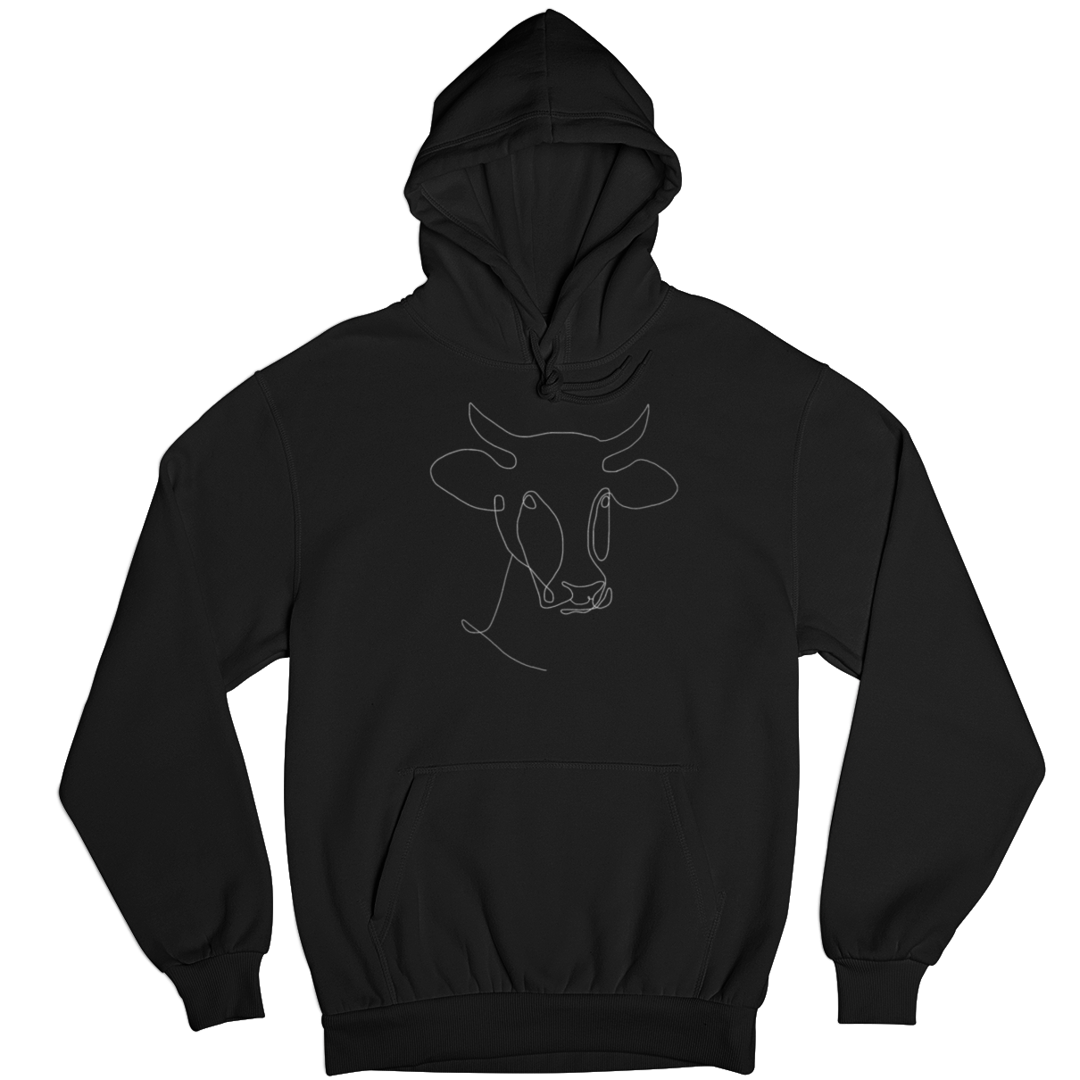 Kuh Line Art  - Unisex Hoodie