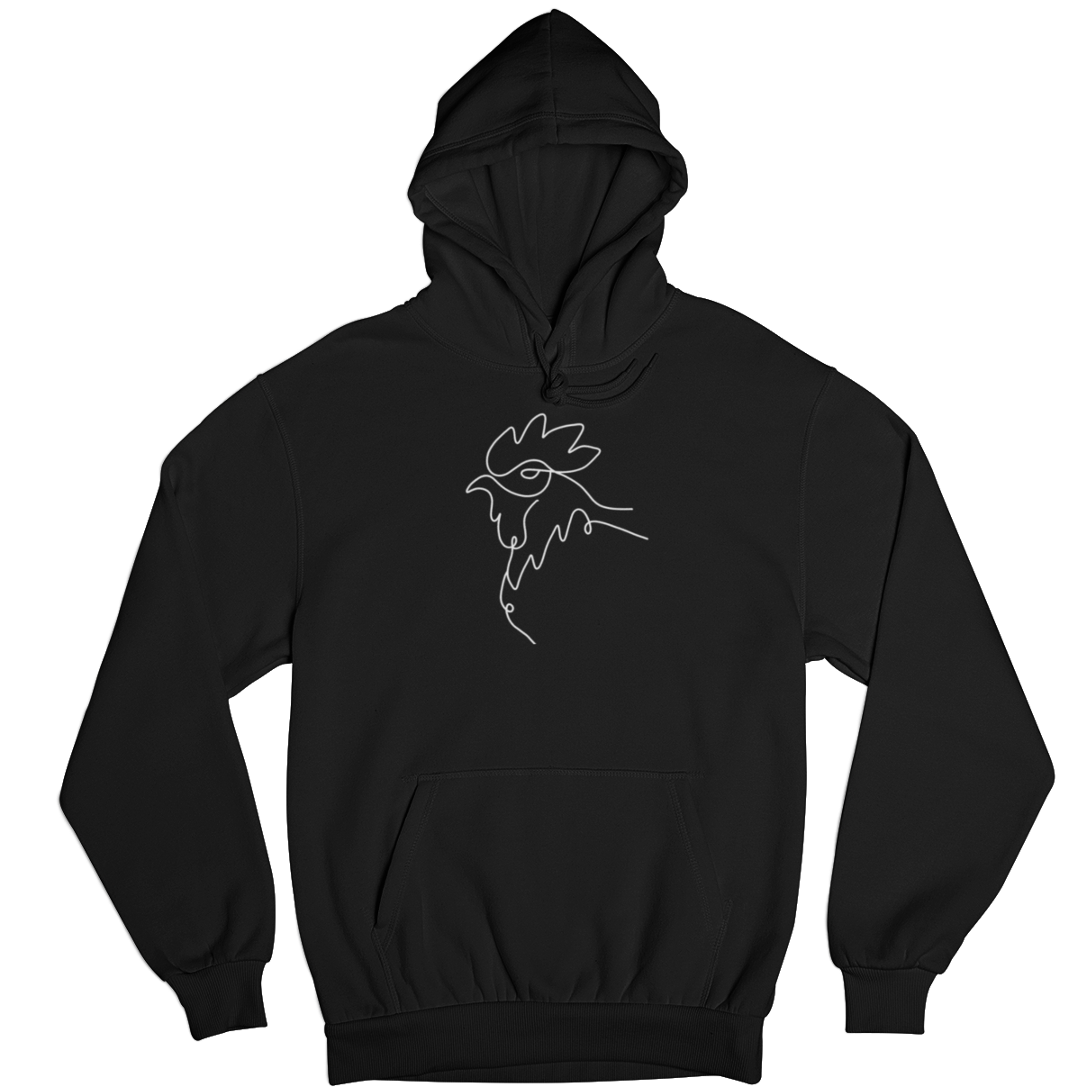 Line Art Huhn  - Unisex Hoodie