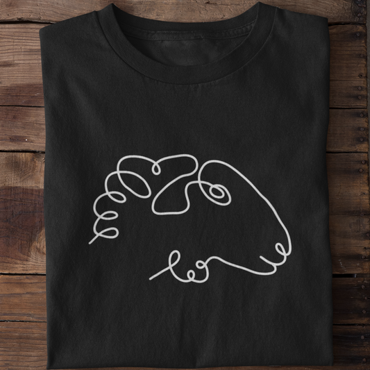 Line Art Schaf  - Unisex Shirt