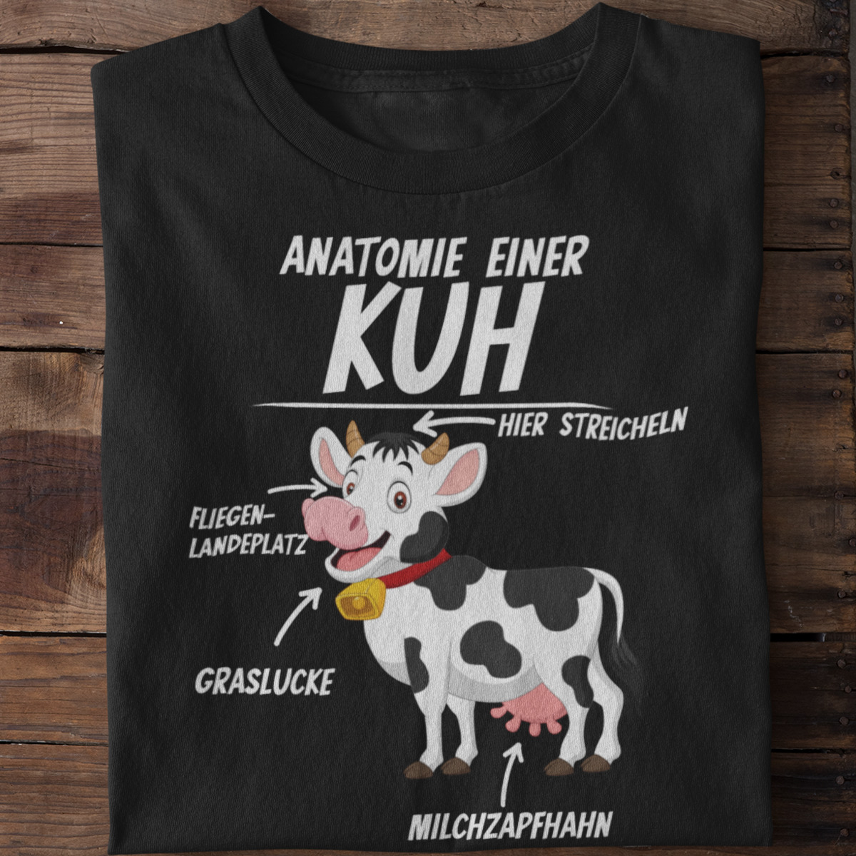 Anatomie einer Kuh  - Unisex Shirt