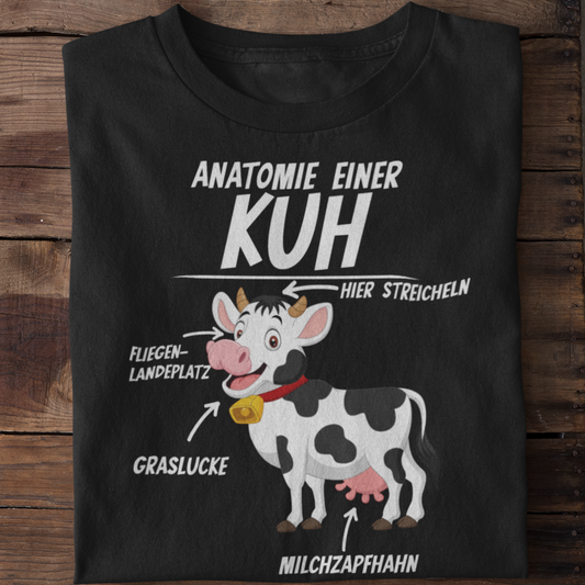 Anatomie einer Kuh  - Unisex Shirt