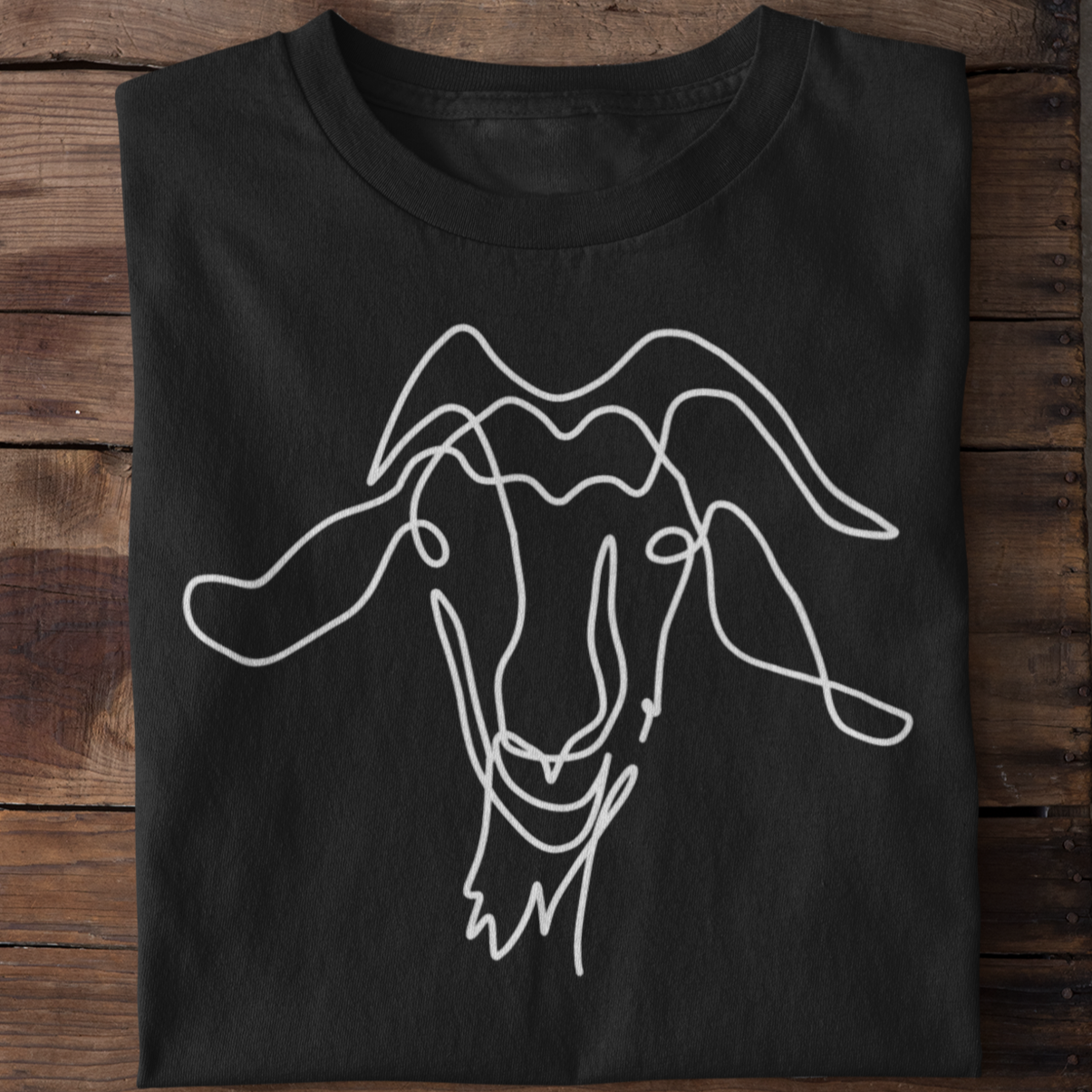 Line Art Ziege  - Unisex Shirt