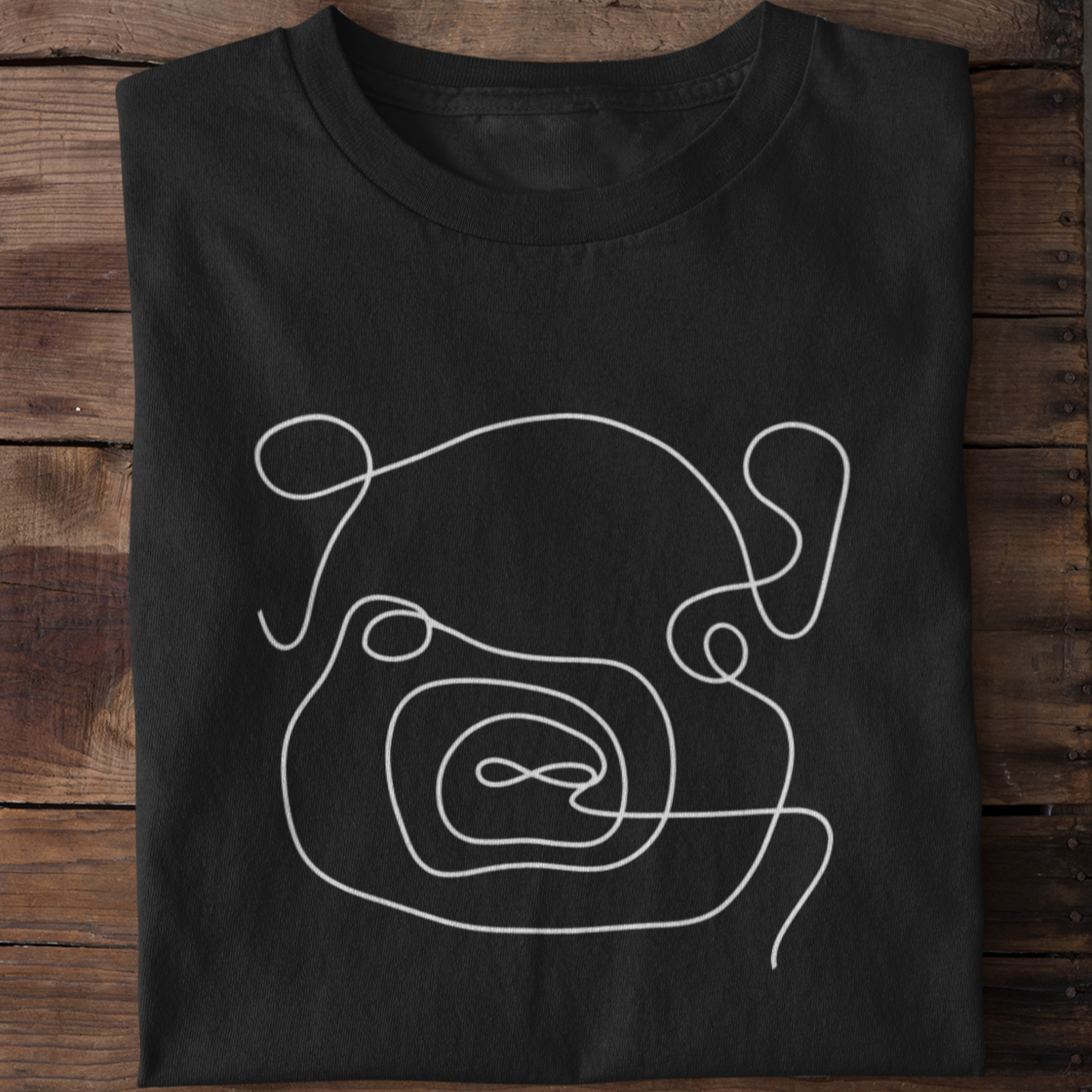 Line Art Schwein  - Unisex Shirt