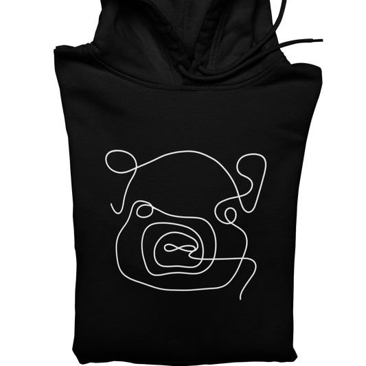 Line Art Schwein  - Unisex Hoodie