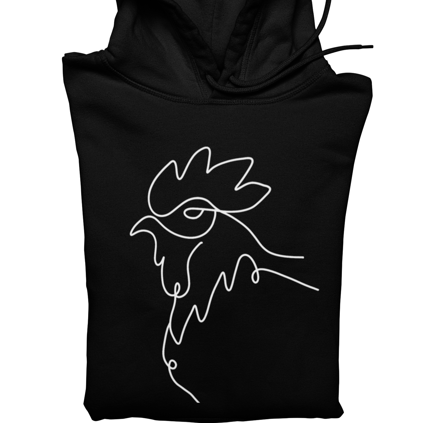 Line Art Huhn  - Unisex Hoodie