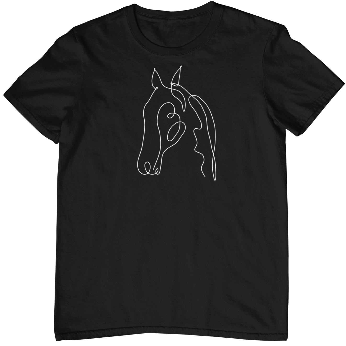 Line Art Pferd  - Unisex Shirt