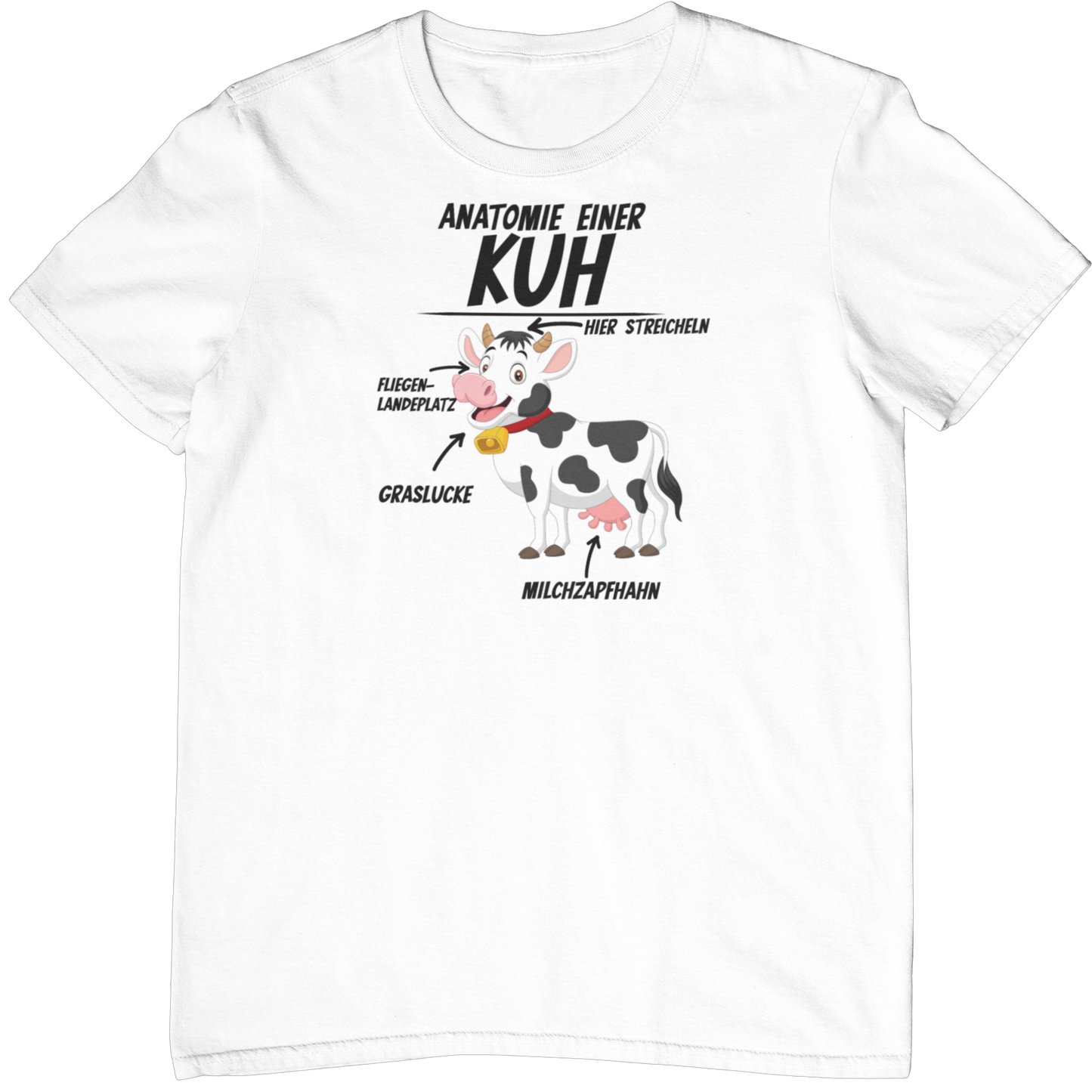 Anatomie einer Kuh  - Unisex Shirt