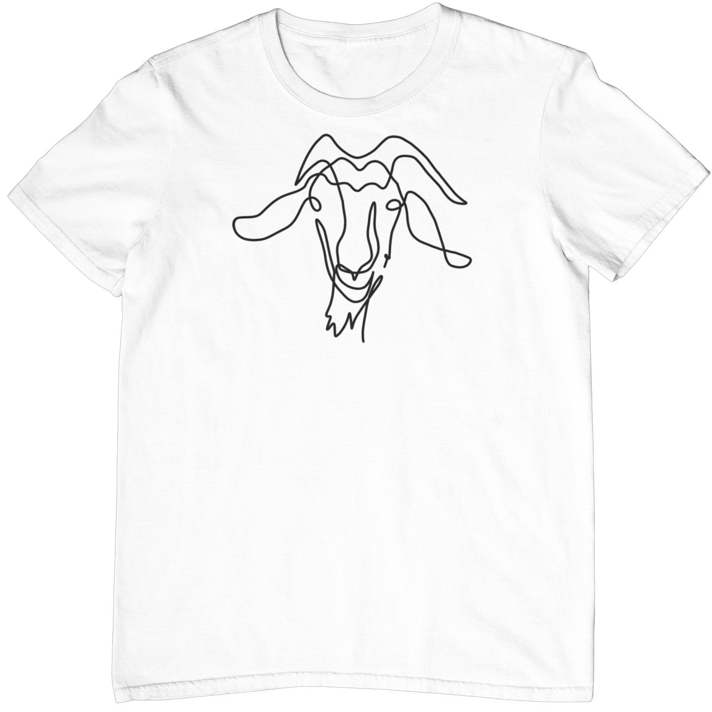 Line Art Ziege  - Unisex Shirt