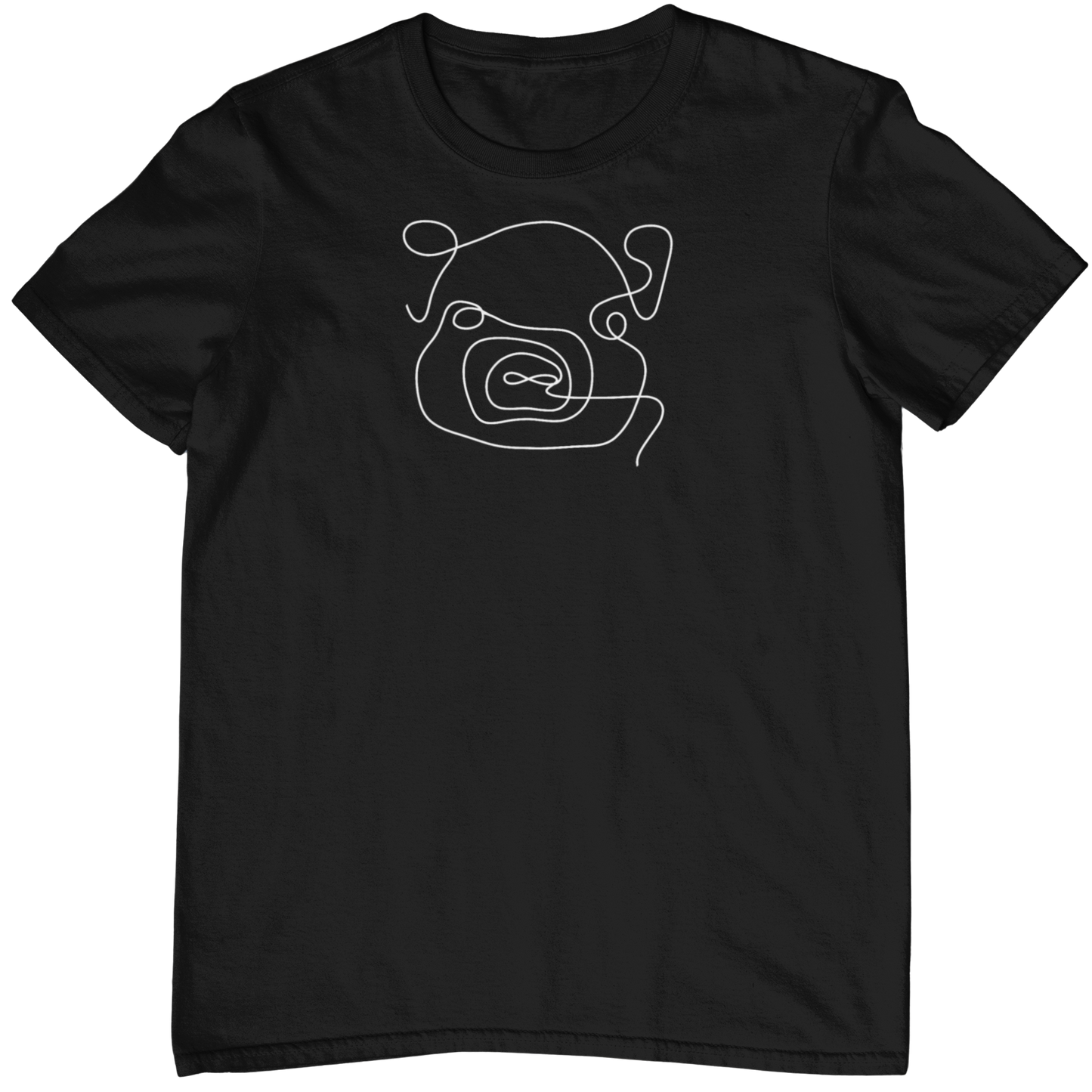 Line Art Schwein  - Unisex Shirt