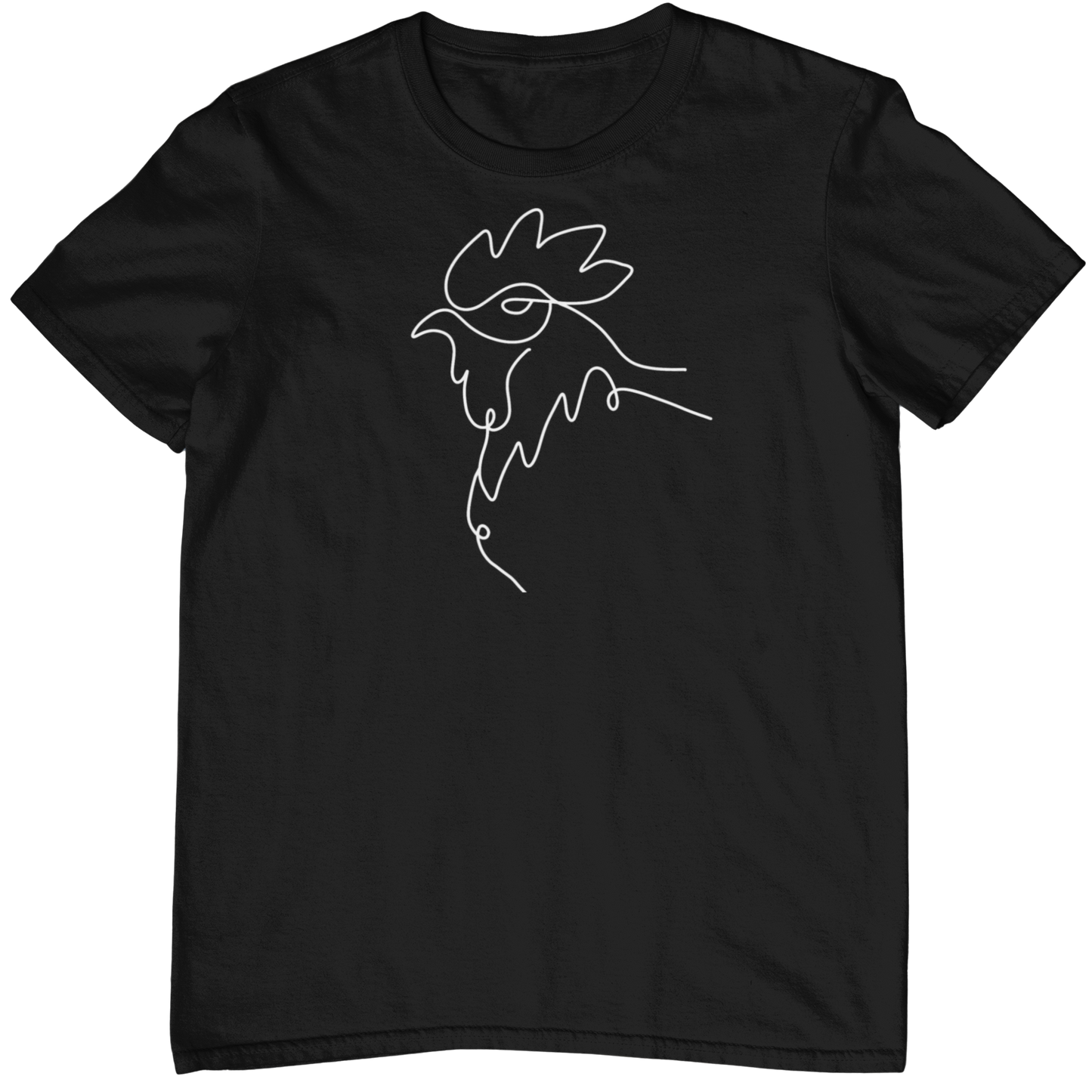 Line Art Huhn  - Unisex Shirt